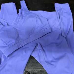Lululemon leggings and sports bra purple set (leggings Sz 2, sports bra Sz 4)